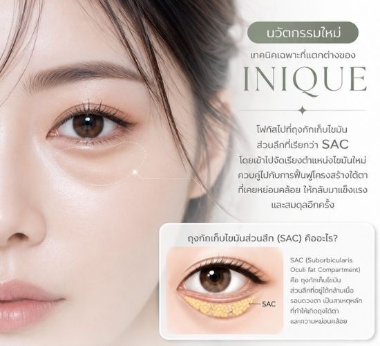 เทคนิคเฉพาะที่แตกต่างของ Inique
ลด ขอบตาดำ