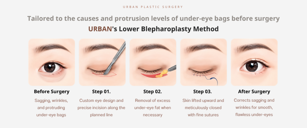 Under-Eye Bag Surgery Method

