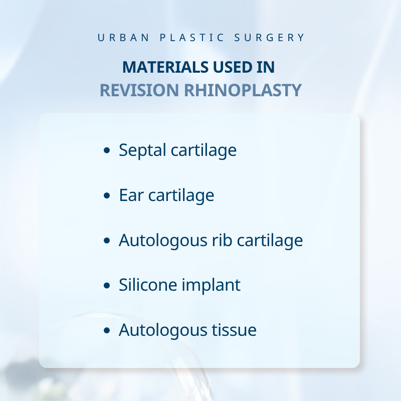 Revision Rhinoplasty in Korea: What Materials Are Used, and How Does Each Option Differ? 