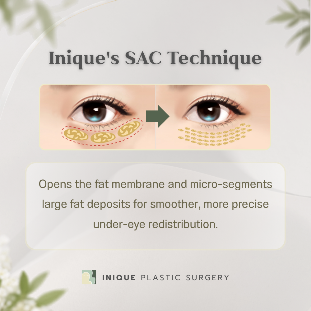 INIQUE SAC Technique vs. Traditional Under-Eye Fat Removal: How It Helps Treat Under-Eye Bags, Deep Tear Troughs, and Under-Eye Hollows