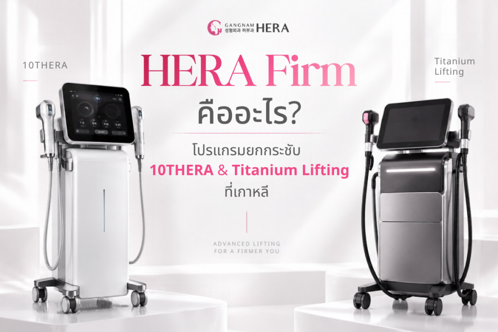 HERA Firm คืออะไร? โปรแกรมยกกระชับ 10THERA & Titanium Lifting ที่เกาหลี