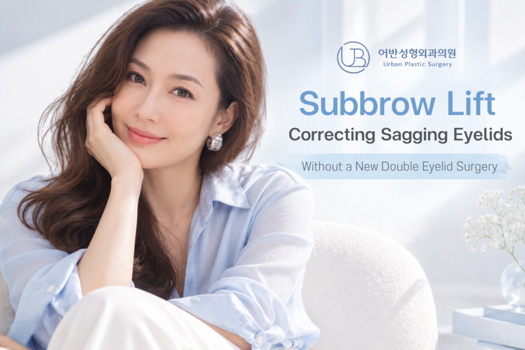 Sub-Brow Lift Surgery for Sagging Upper Eyelids Without Redoing Double Eyelid Surgery